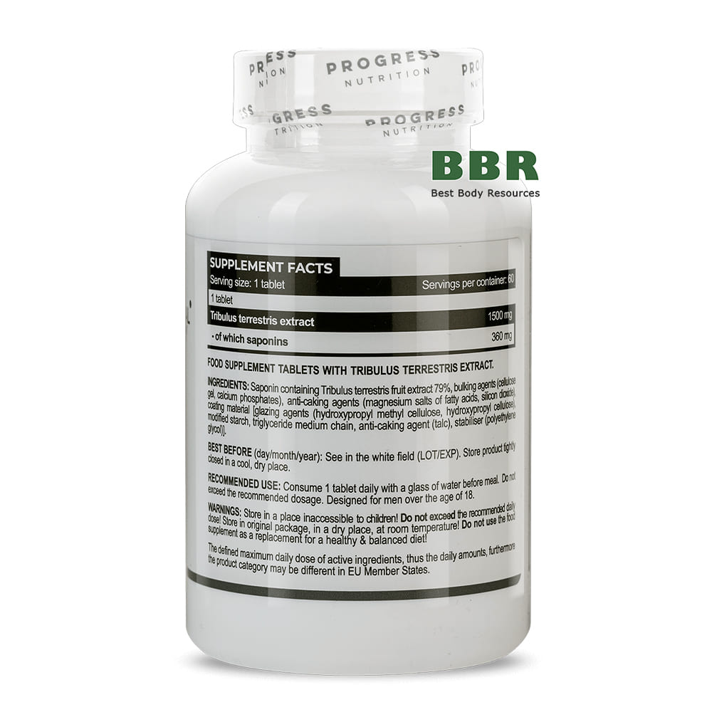 Test 1500mg 60 Tabs, Progress Nutrition