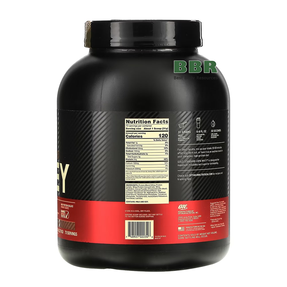 100% Whey Gold Standard 2270g, Optimum Nutrition (Chocolate malt)