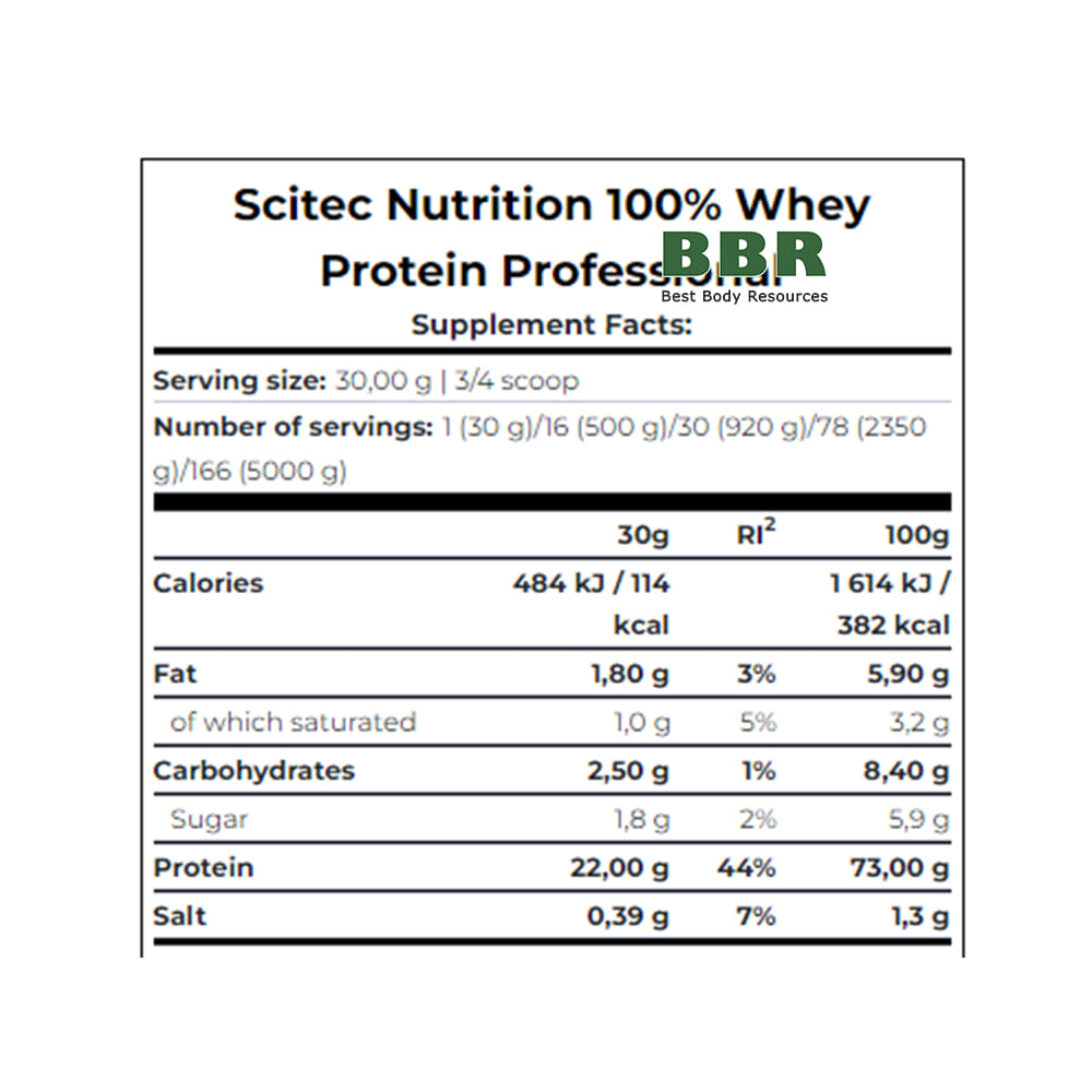 100% Whey Protein Professional 500g, Scitec Nutrition