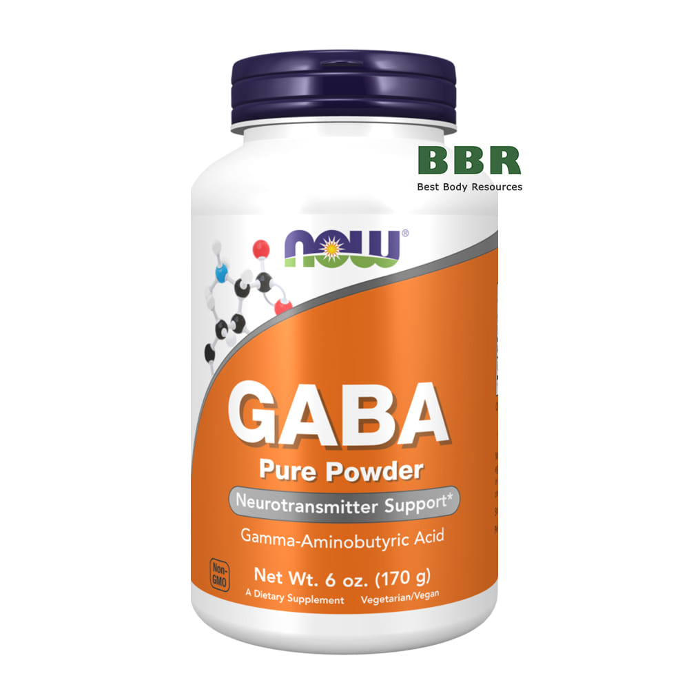 GABA 170g, NOW Foods