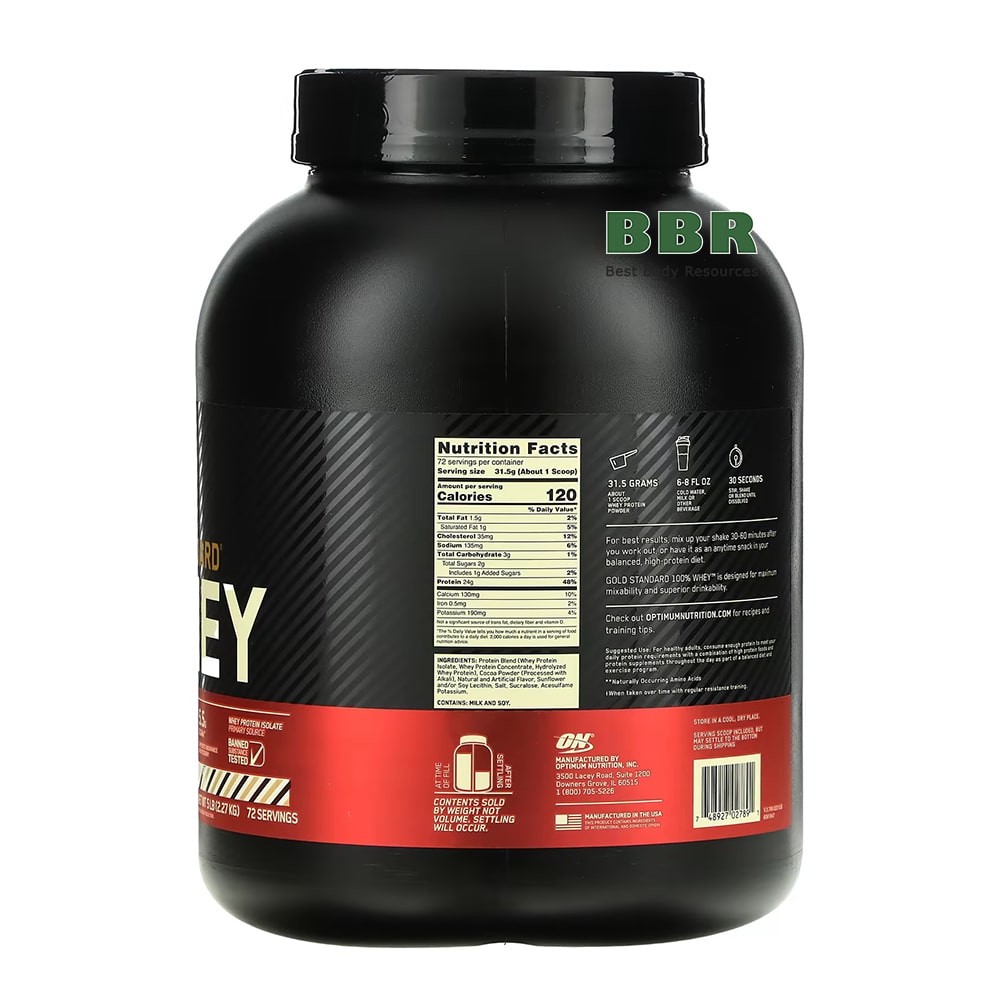 100% Whey Gold Standard 2270g, Optimum Nutrition (Rocky road)