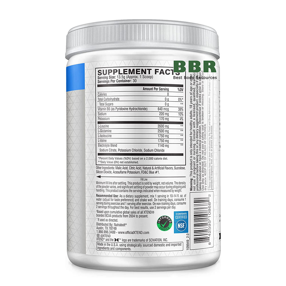 Xtend BCAA 30 Servings, Scivation (Freedom Ice)