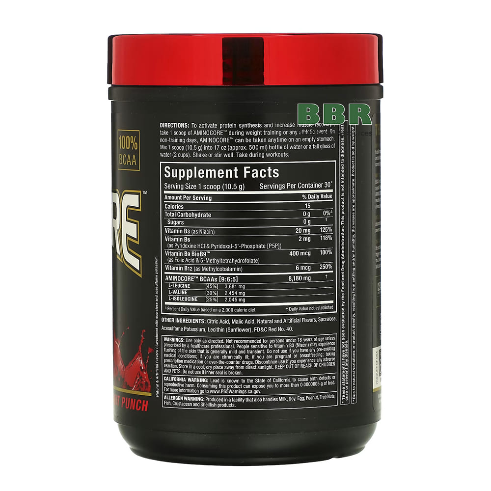 Aminocore 30 Servings 315g, ALLMAX Nutrition (Fruit punch)