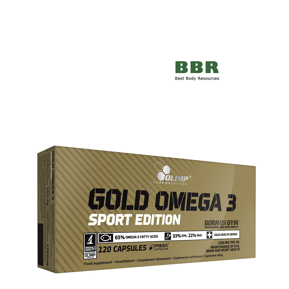 Gold Omega 3 Sport 120 Softgels, Olimp