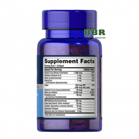 Hair, Skin & Nails 30 Softgels, Puritans Pride