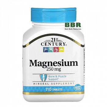 Magnesium 250mg 110tab, 21st Century