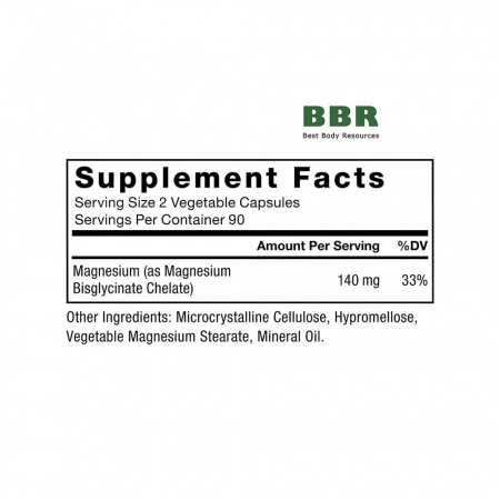 Magnesium Glycinate 180 Veg Caps, Force Factor