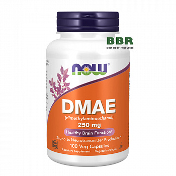 DMAE 250mg 100 Caps, NOW Foods