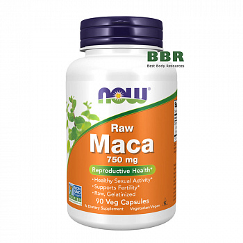 Maca 750mg 90 Veg Caps, NOW Foods