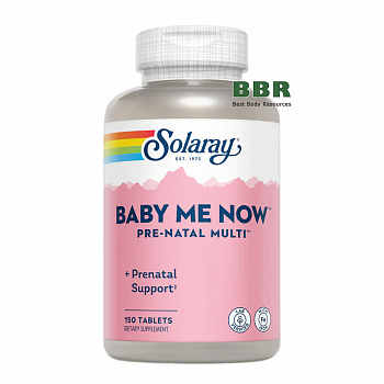 Baby Me Now Pre-Natal Multi 150 Tabs, Solaray