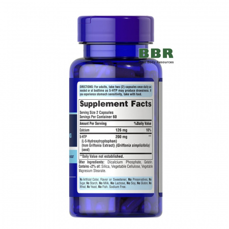 5-HTP 100mg 120 Caps, Puritans Pride