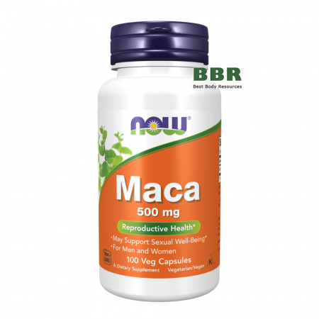 Maca 500mg 100 Caps, NOW Foods