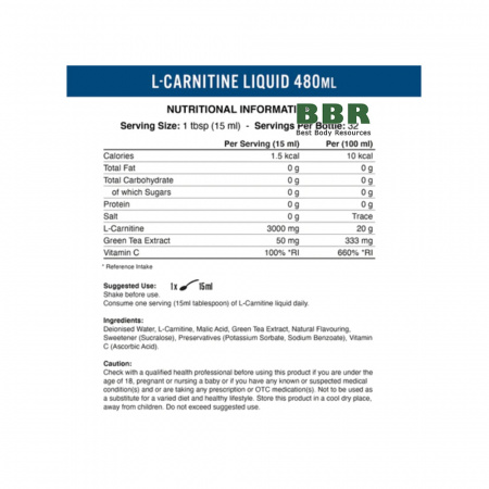 L-Carnitine 3000 Liquid 480ml, Applied Nutrition