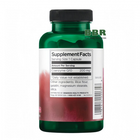 CoQ10 Maximum Strength 200mg 90 Caps, Swanson