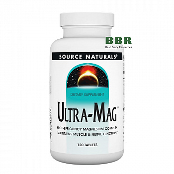 Ultra-Mag Magnesium Complex 120 Tabs, Source Naturals