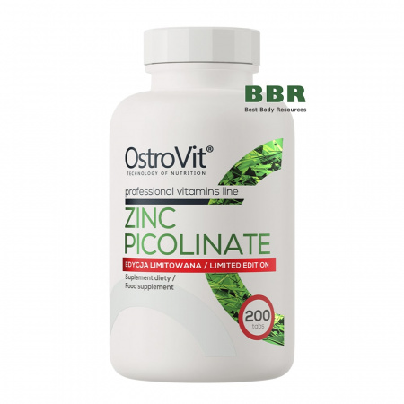 Zinc Picolinate 15mg 200 Tabs, OstroVit