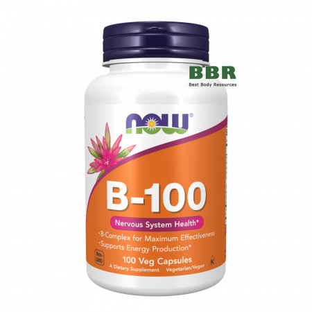 B-100 100 Caps, NOW Foods