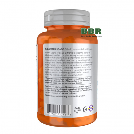 Tribulus Extreme 90 Caps, NOW Foods