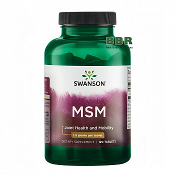 MSM 1500mg 120 Tabs, Swanson