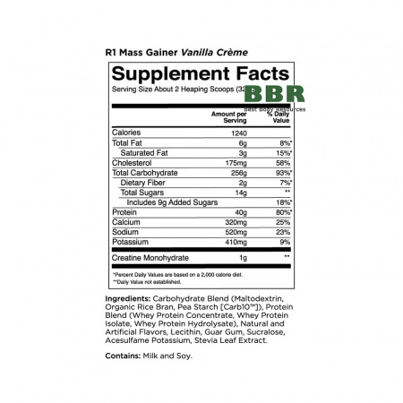 R1 Mass Gainer 5.2kg, Rule One