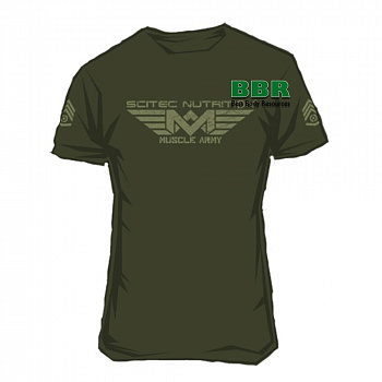 T-Shirt Muscle Army Green, Scitec Nutrition