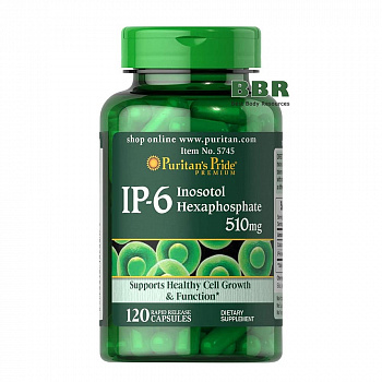 IP-6 Inositol Hexaphosphate 510mg 120 Caps, Puritans Pride