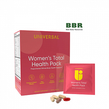 Womens Total Health Pack 30 Pill Packs, Universal Nutrition