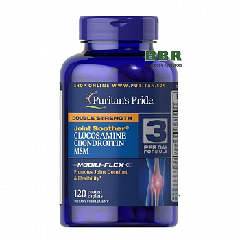 Double Strength Glucosamine, Chondroitin MSM 120 Tabs, Puritans Pride