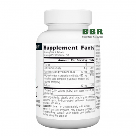 Ultra-Mag Magnesium Complex 60 Tabs, Source Naturals