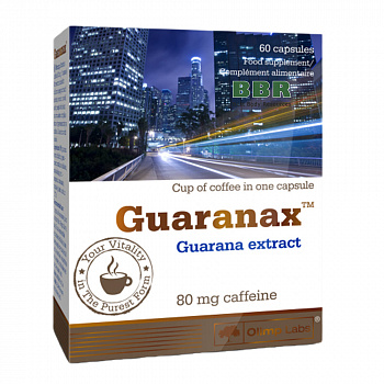 Guaranax 80mg of Caffeine 60 Caps, Olimp