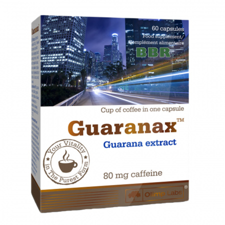 Guaranax 80mg of Caffeine 60 Caps, Olimp