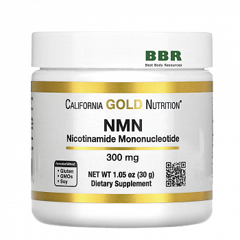 NMN Nicotinamide Mononucleotide 300mg 30g, California GOLD Nutrition