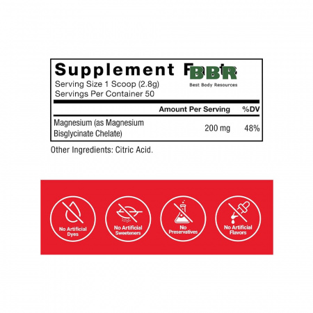 Magnesium Glycinate Powder 140g, Force Factor