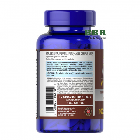 Mega Vita-Min Multivitamins for Seniors 100 Tabs, Puritans Pride