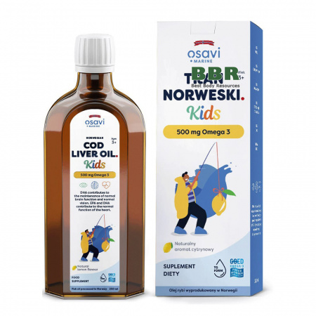 Kids Liquid Cod Liver Oil 250ml, Osavi