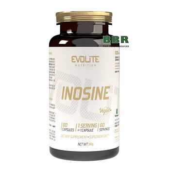 Inosine 500mg 60 Veg Caps, Evolite