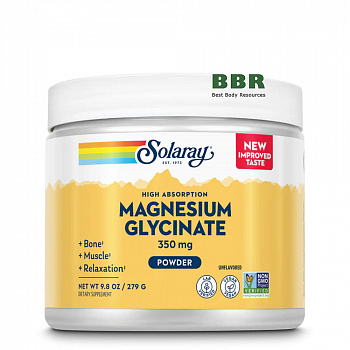 Magnesium Glycinate Powder 179g, Solaray