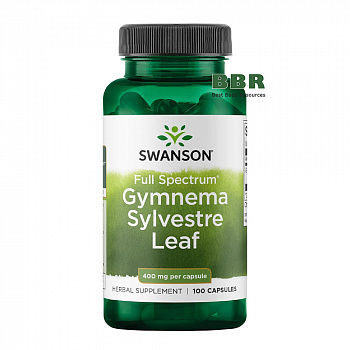 Full Spectrum Gymnema Sylvestre Leaf 400mg 100 Caps, Swanson