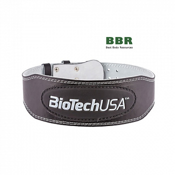 Атлетический кожаный пояс Austin 1 Black, BioTechUSA