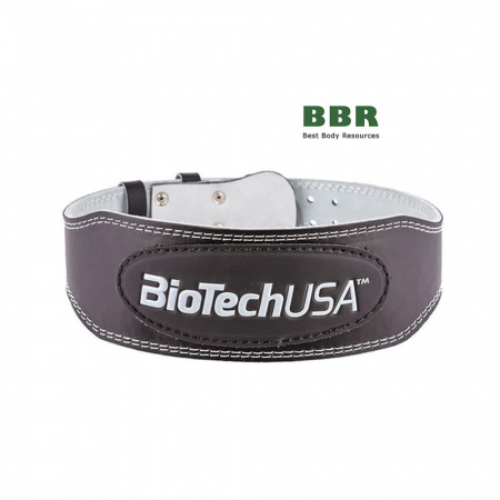 Атлетический кожаный пояс Austin 1 Black, BioTechUSA