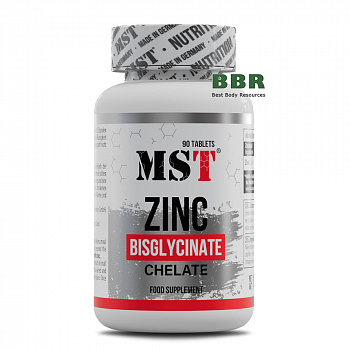 Zinc Chelate Bisglycinate 25mg 90 Tabs, MST