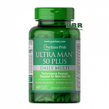 Ultra Man 50 plus Daily Muti 60 Tabs, Puritans Pride