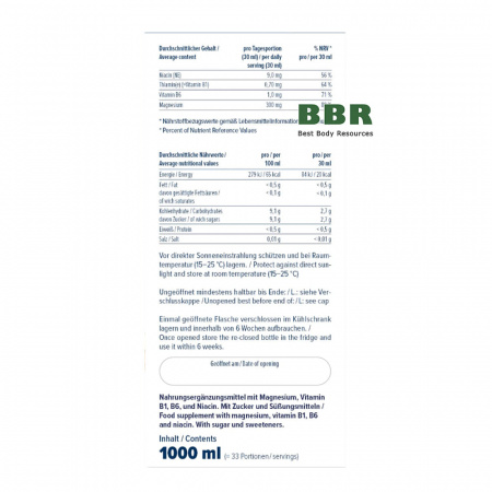 Liquid Magnesium 1000ml, ENERGYBODY