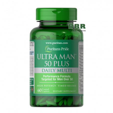 Ultra Man 50 plus Daily Muti 60 Tabs, Puritans Pride