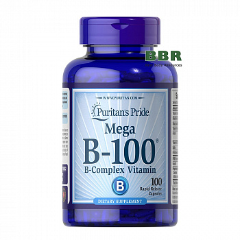 Vitamin B-100 Complex 100 Caps, Puritans Pride