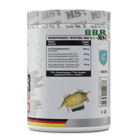 Omega 3 65% Selected 300 Softgels, MST