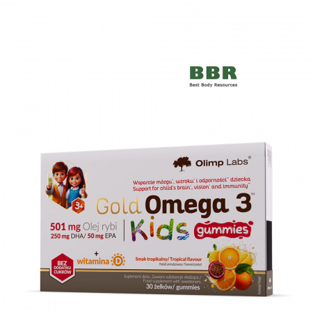 Gold Omega 3 Kids 30 Gummies, Olimp