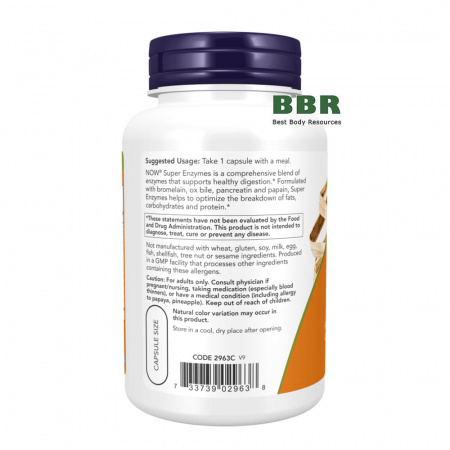 Super Enzymes 90 Caps, NOW Foods