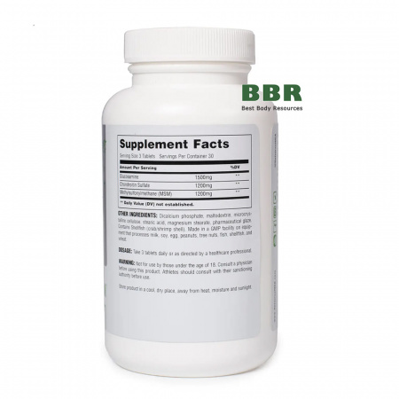 Naturals Glucosamine Chondroitin MSM 90 Tabs, Universal Nutrition