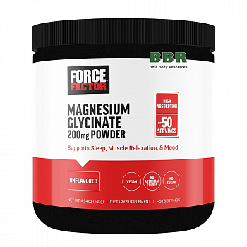 Magnesium Glycinate Powder 140g, Force Factor